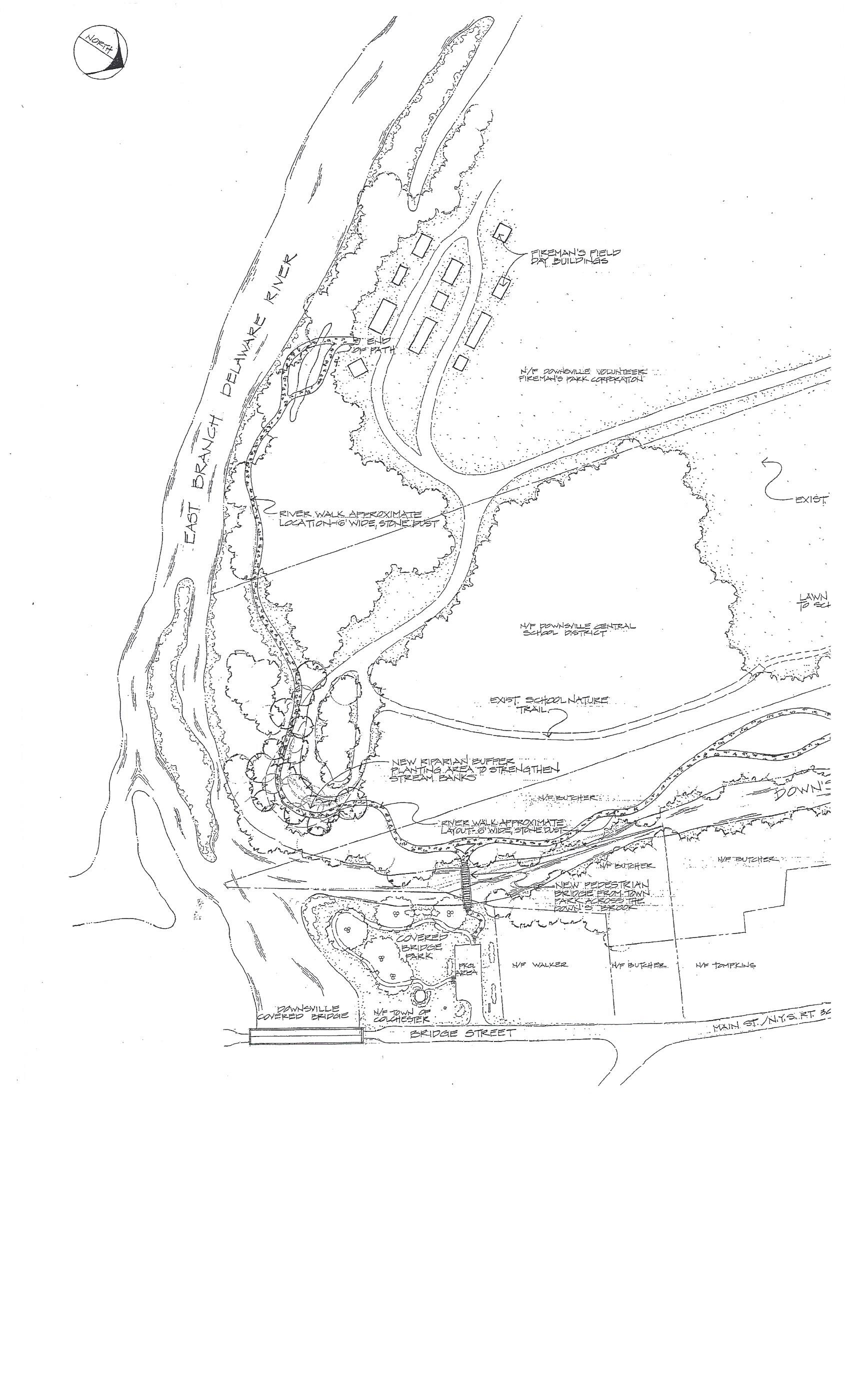 Pepacton Park Trail Map-left